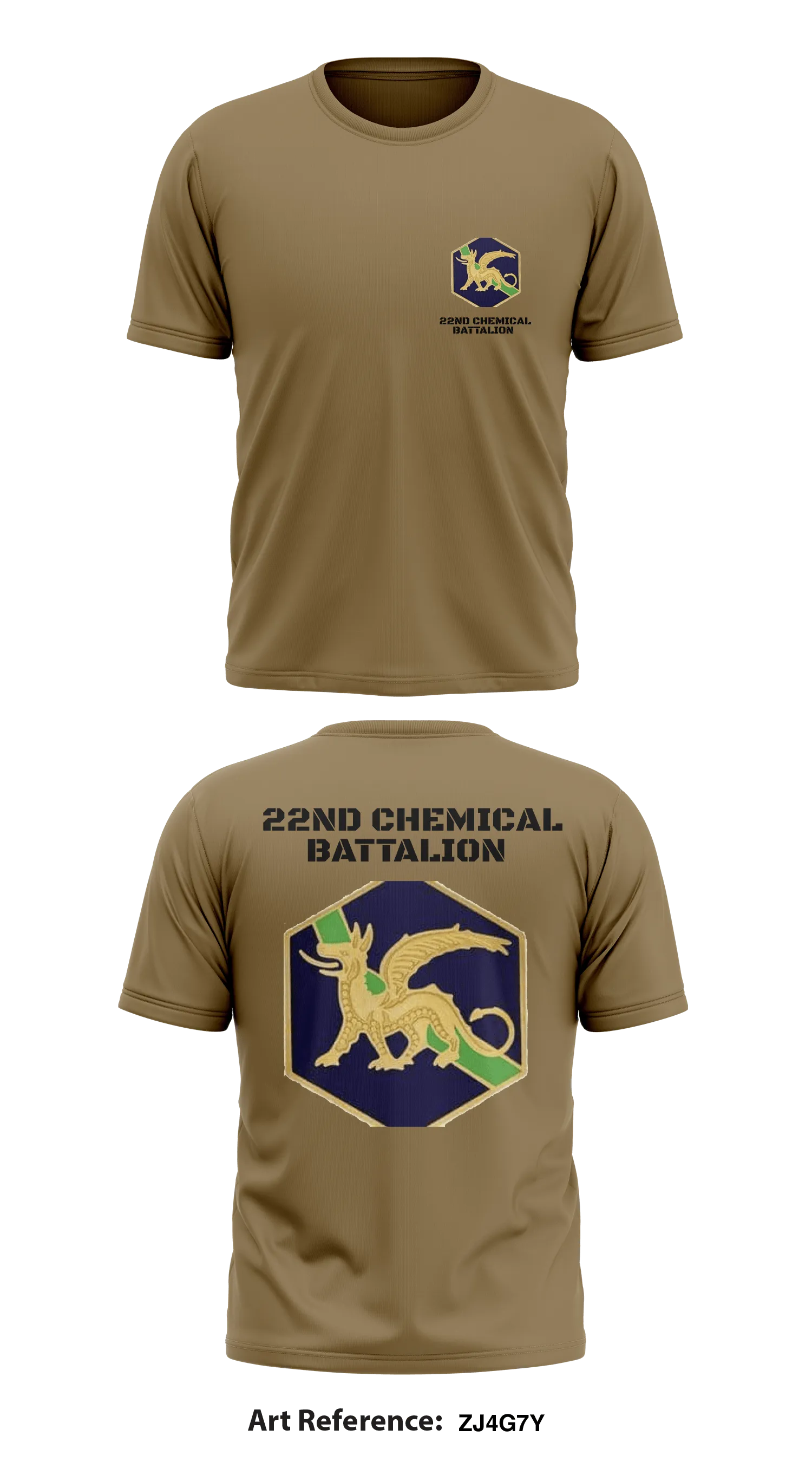 22nd Chemical Battalion  Store 1 Core Men's SS Performance Tee - zj4g7y