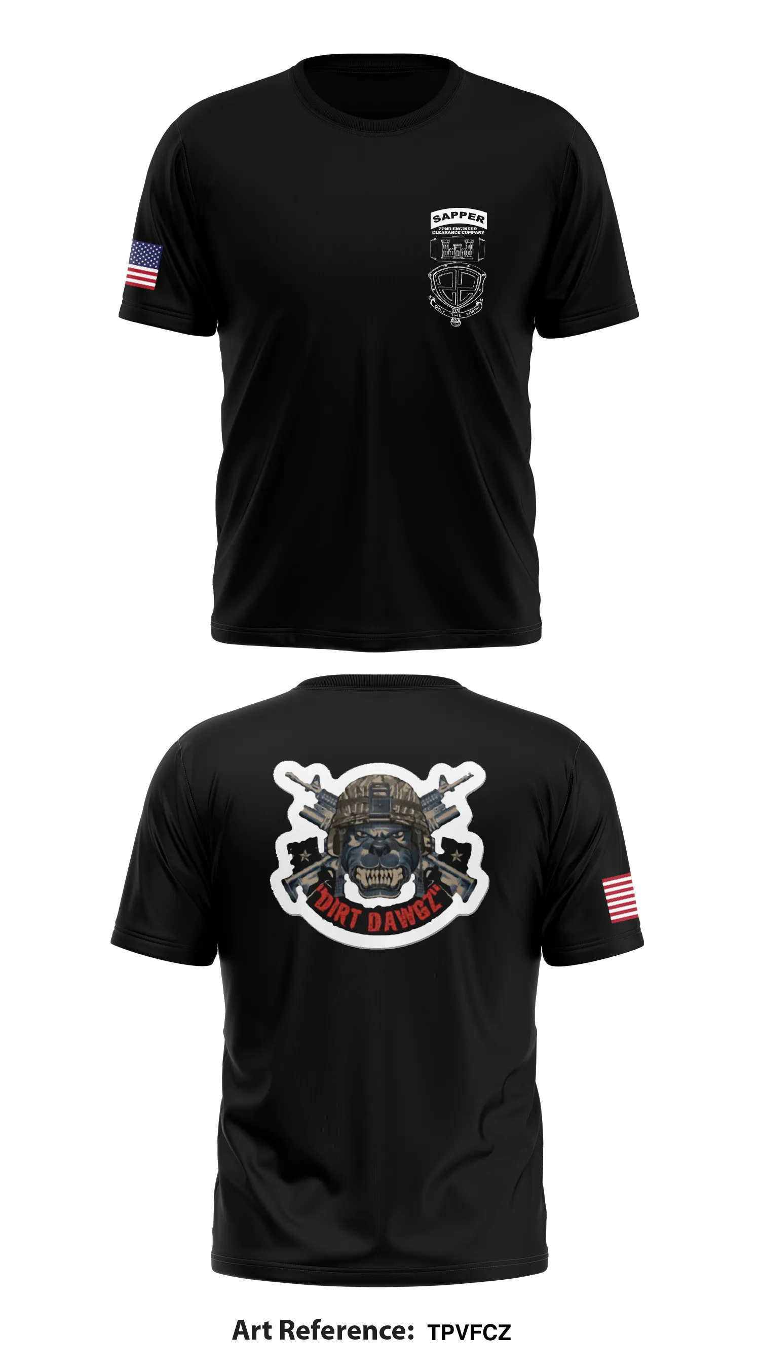 22nd Engineer Clearance Company  Store 1 Core Men's SS Performance Tee - TPVfCZ