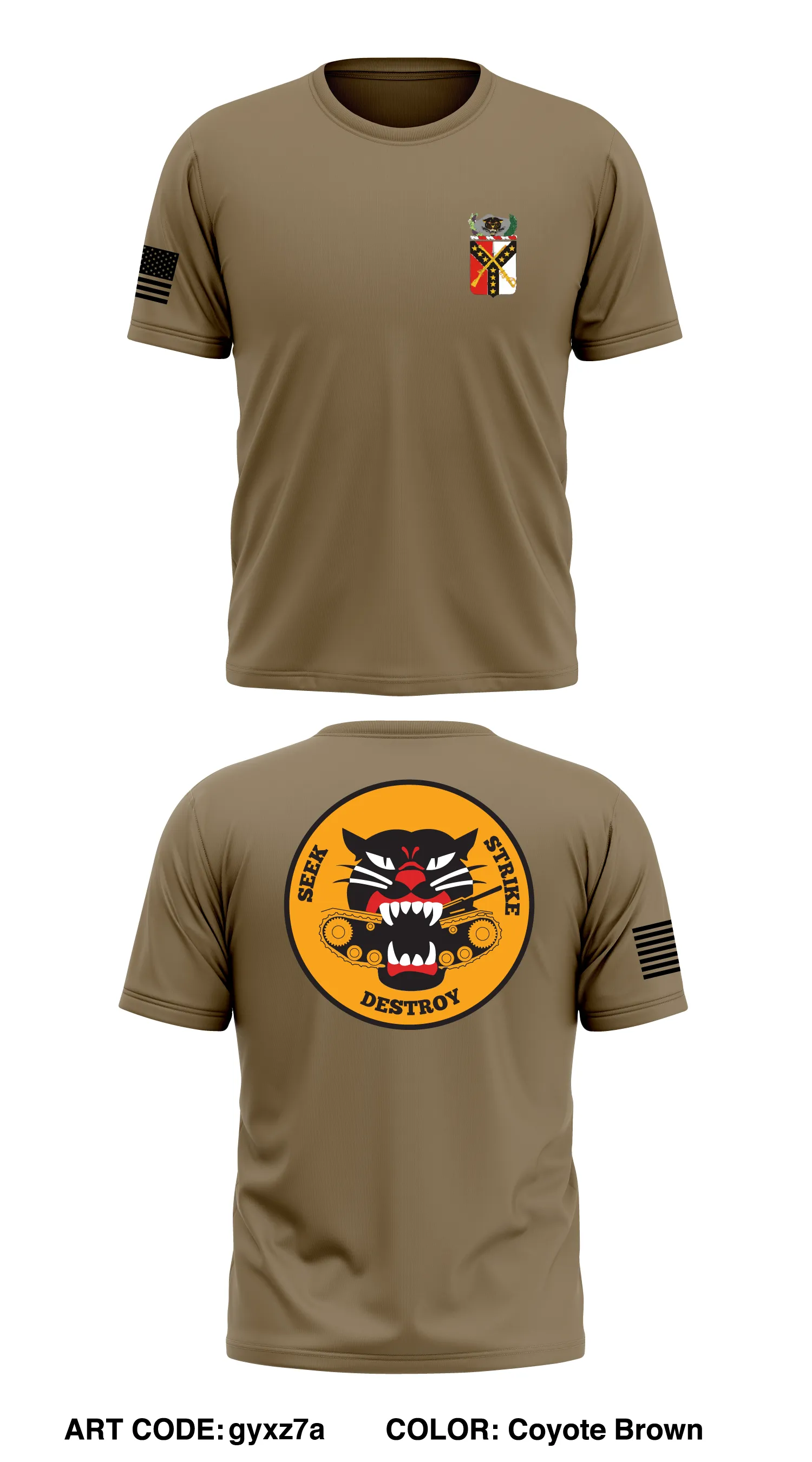 3-61 Cav Store 1 Core Men's SS Performance Tee - gyxz7a