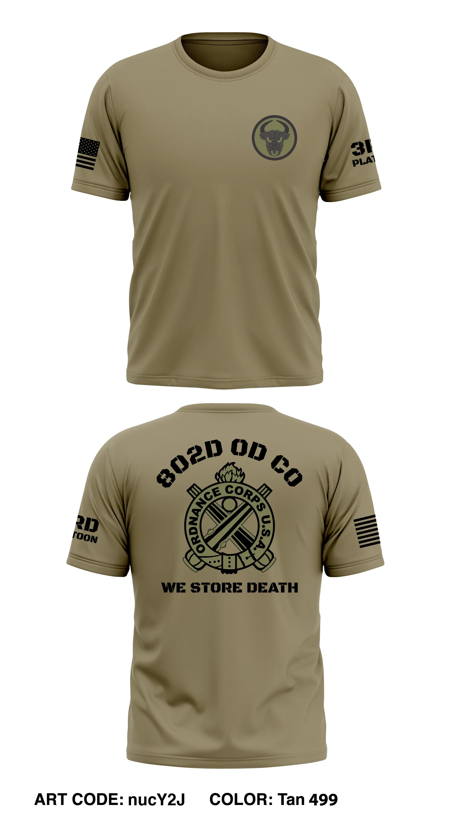 802d OD CO (AMMO) (MOD)  Store 1 Core Men's SS Performance Tee - nucY2J