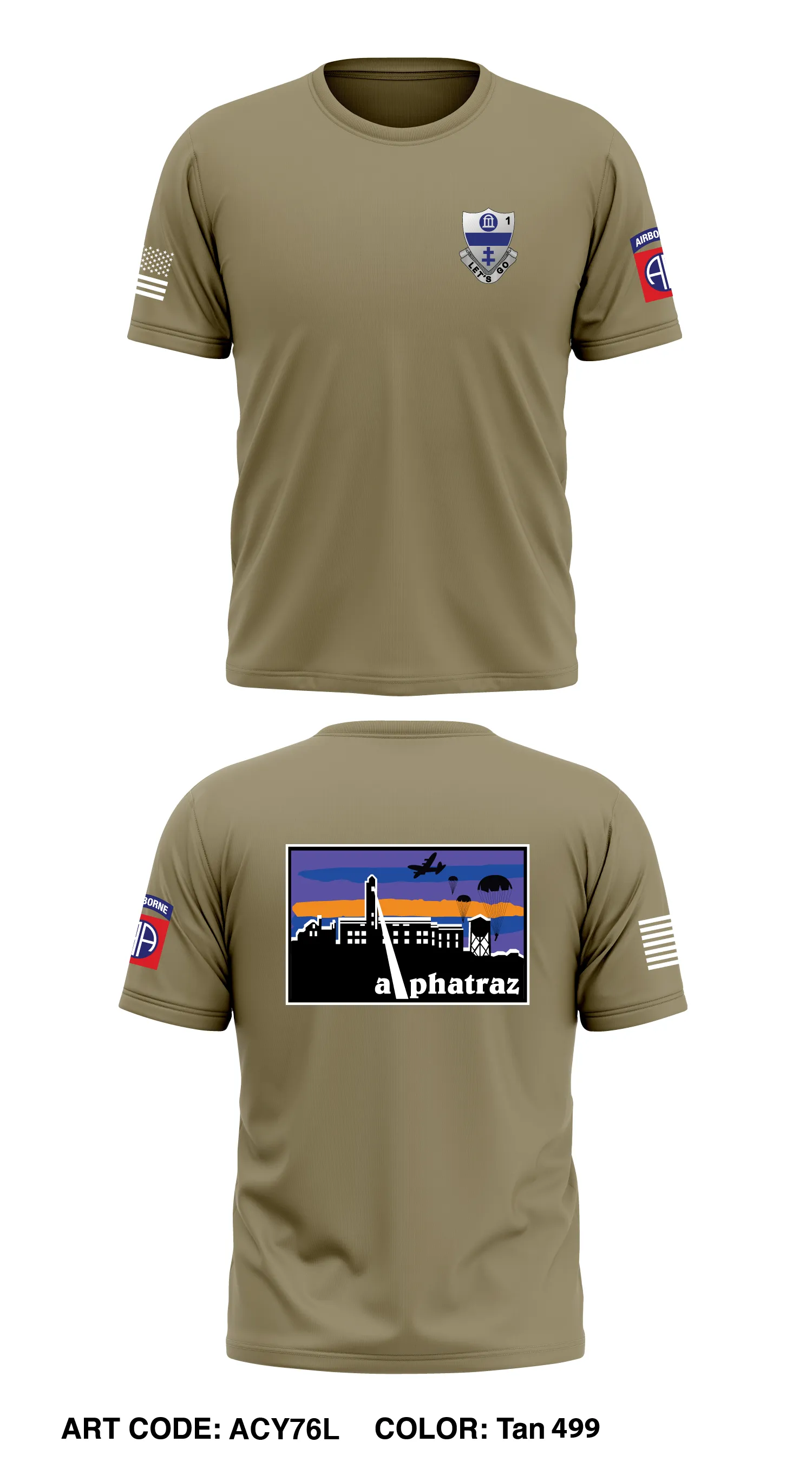 A CO, 1st BN, 325th AIR Core Men's SS Performance Tee - ACY76L