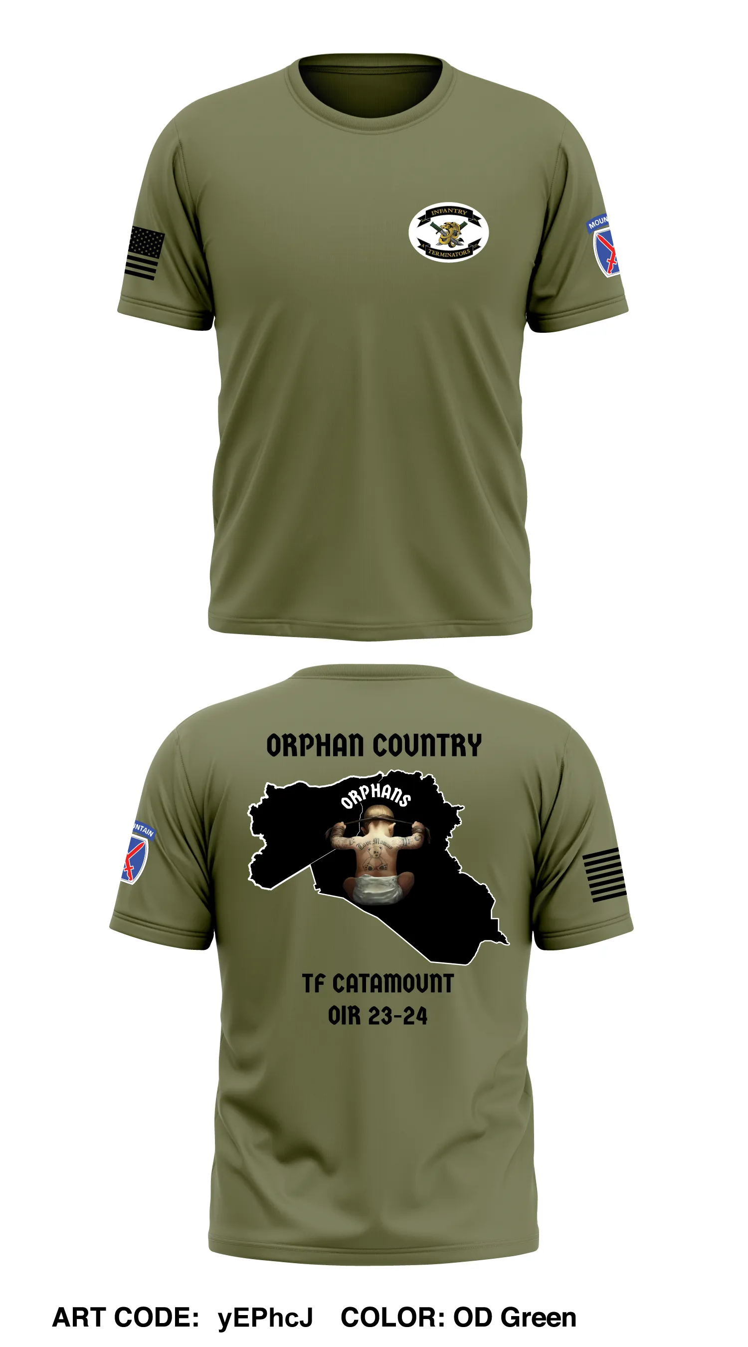 A Co 2-14 3rd Platoon Core Men's SS Performance Tee - yEPhcJ