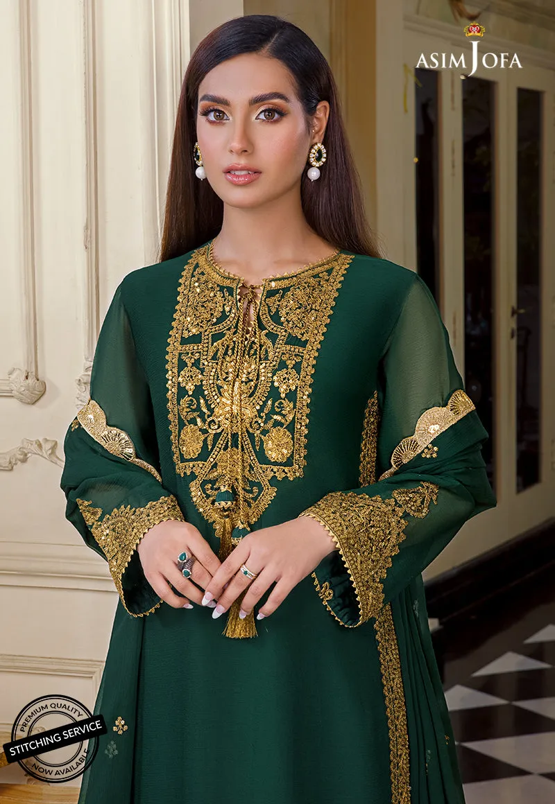 AJIM-03 Asim Jofa The Iqra & Minal Edit Winter Collection 2022 | Unstitched Embroidered Cotton Suits