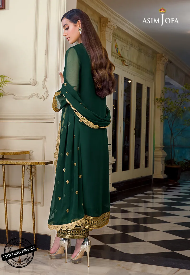 AJIM-03 Asim Jofa The Iqra & Minal Edit Winter Collection 2022 | Unstitched Embroidered Cotton Suits