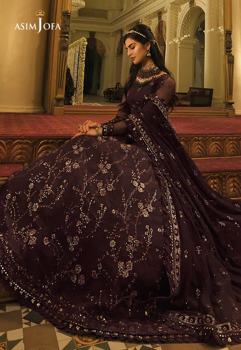AJST-05 | Asim Jofa Sadqay Tumharay Eid Collection 2022 | Unstitched Embroidered Chiffon Suits