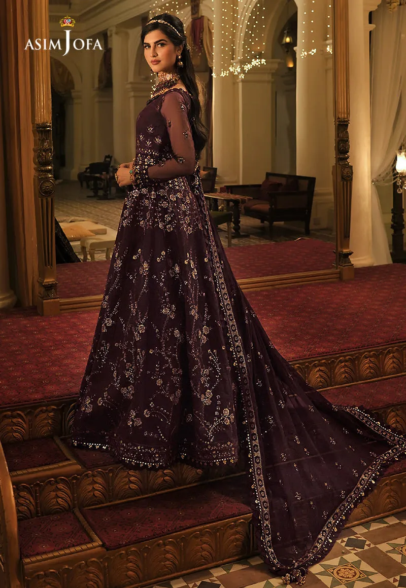 AJST-05 | Asim Jofa Sadqay Tumharay Eid Collection 2022 | Unstitched Embroidered Chiffon Suits