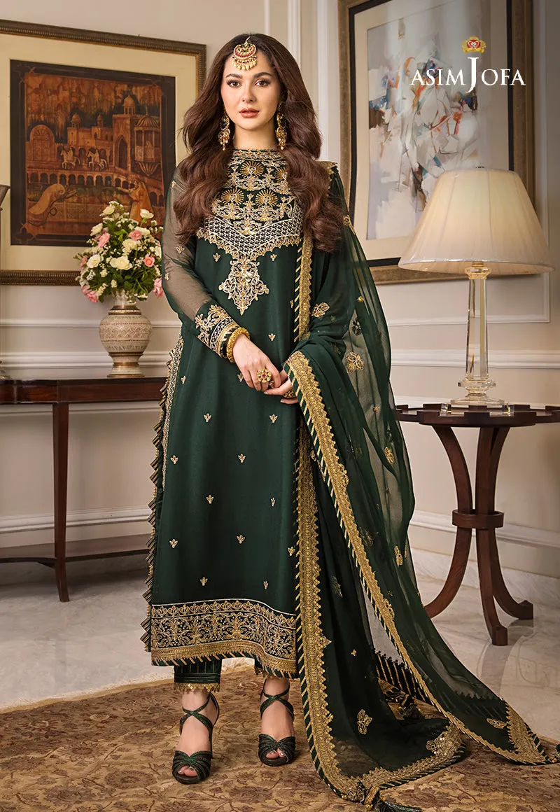 AJZS-04 | Asim Jofa Zari Sitara Luxury Eid Festive Collection 2023 | Unstitched Embrodried Suits
