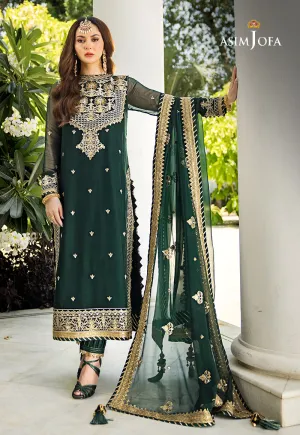 AJZS-04 | Asim Jofa Zari Sitara Luxury Eid Festive Collection 2023 | Unstitched Embrodried Suits