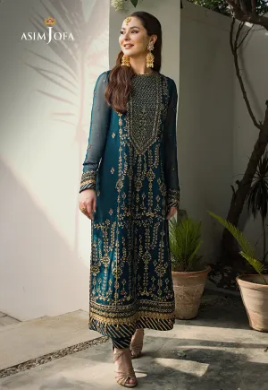 AJZS-08 | Asim Jofa Zari Sitara Luxury Eid Festive Collection 2023 | Unstitched Embrodried Suits