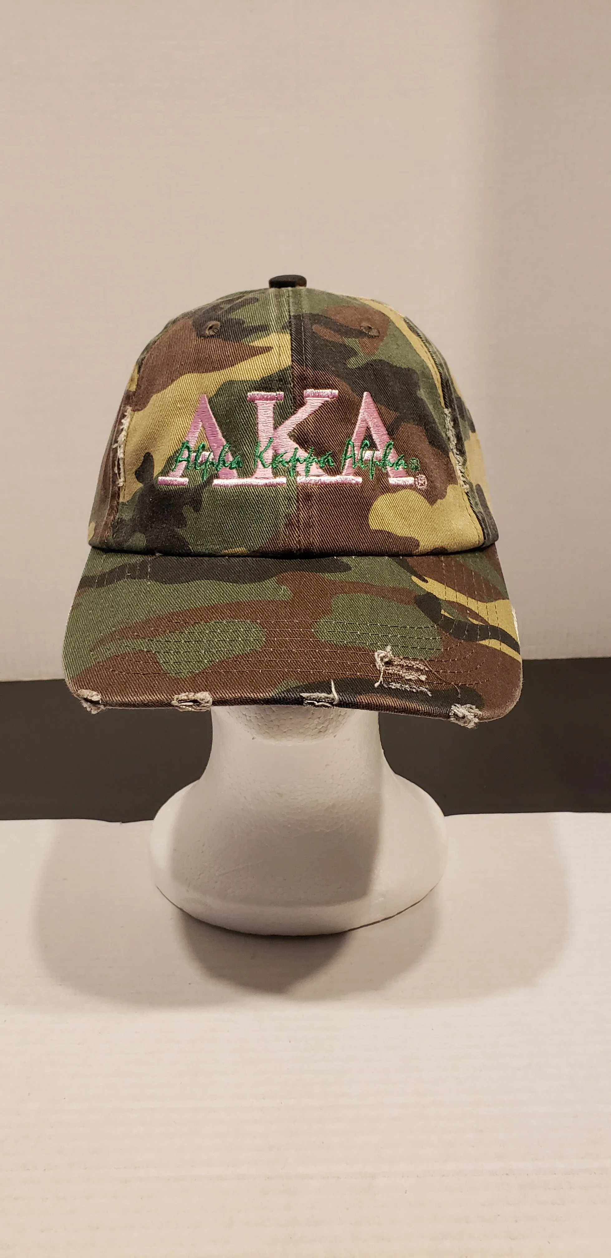ALPHA KAPPA ALPHA Camo Baaeball Cap
