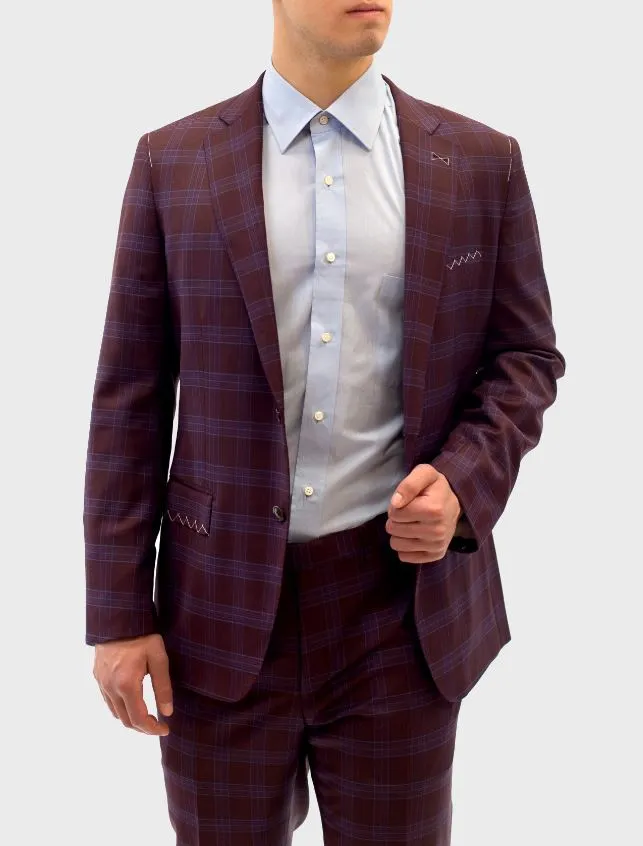 Ariston Premium Plaid Suit