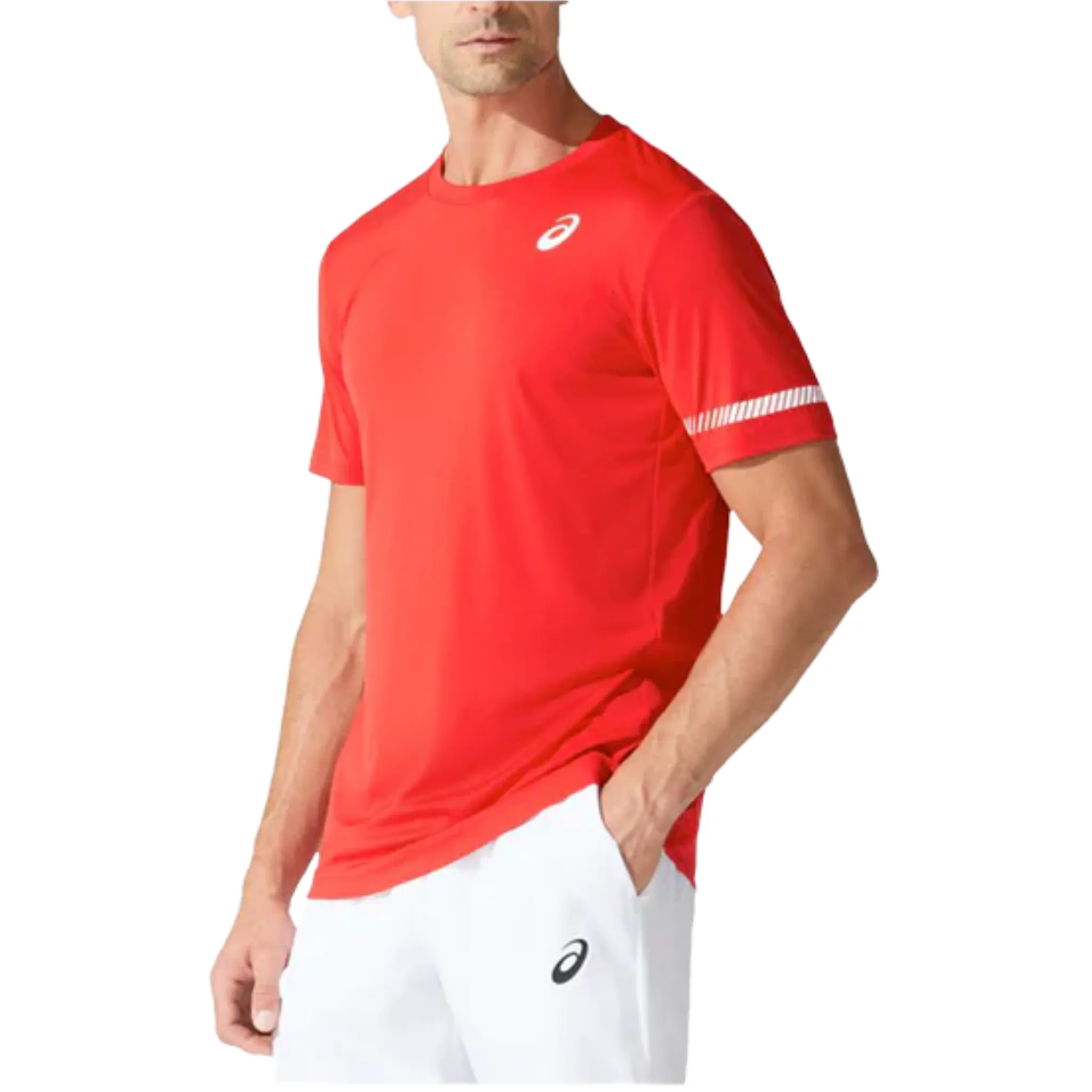 Asics Court T-Shirt Mens Classic Red