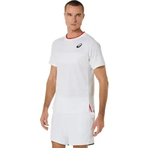 Asics Men's Match Short Sleeve Top (Brilliant White)