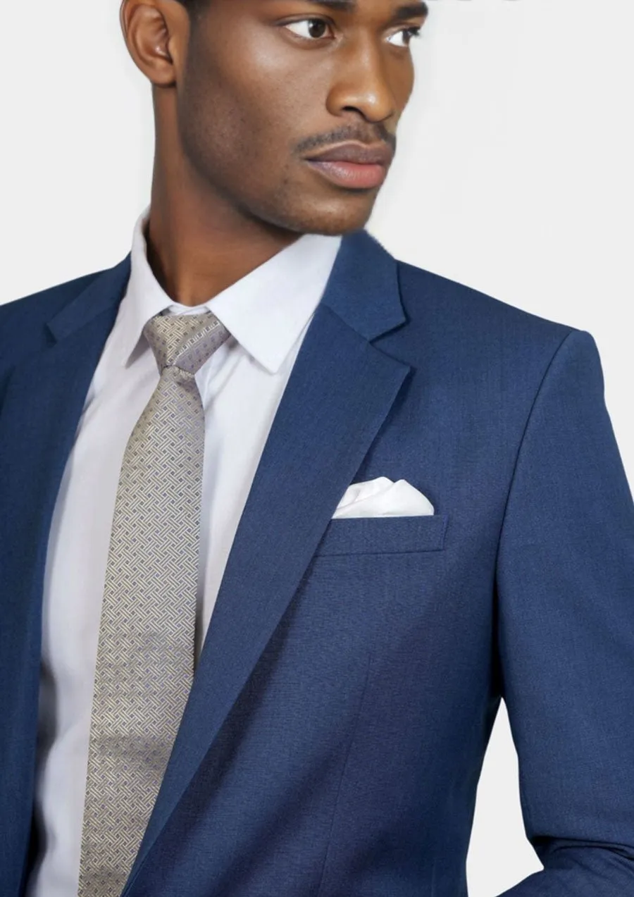 Astor Deep Blue Crosshatch Suit