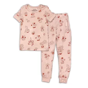 Bamboo Short Sleeve Pajama Set (Plantastic Print)
