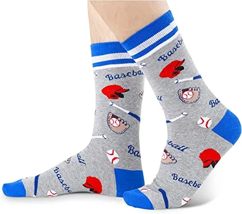Baseball Lovers Socks, Sport Socks, Socks for Men, Novelty Baseball Socks, Unique Baseball Gifts for Sport Lovers, Perfect Socks Gifts for Baseball Enthusiasts