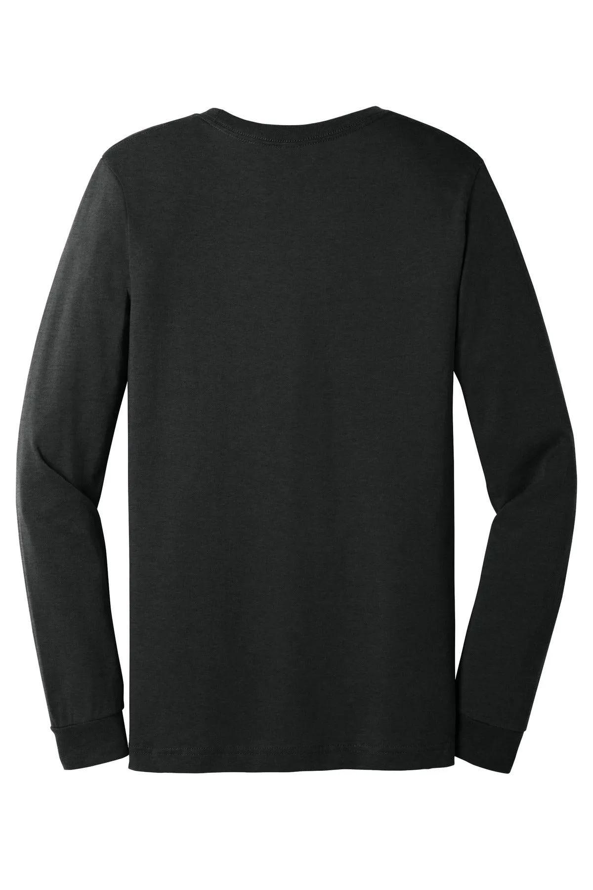 BELLA CANVAS Unisex Heather CVC Long Sleeve Tee BC3501CVC Black Heather