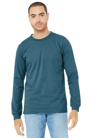 BELLA CANVAS Unisex Heather CVC Long Sleeve Tee BC3501CVC Heather Deep Teal