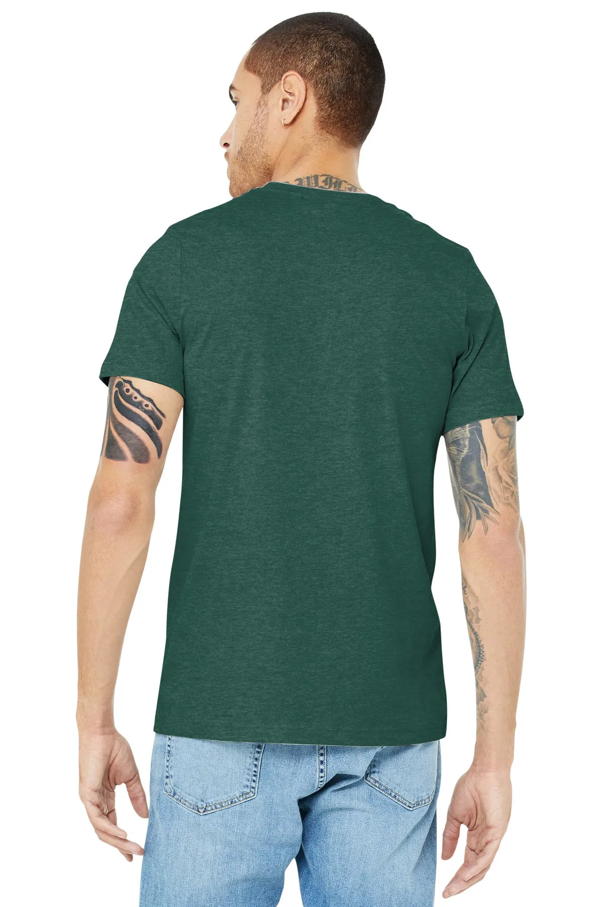 BELLA CANVAS  Unisex Heather CVC Short Sleeve Tee. BC3001CVC Heather Forest