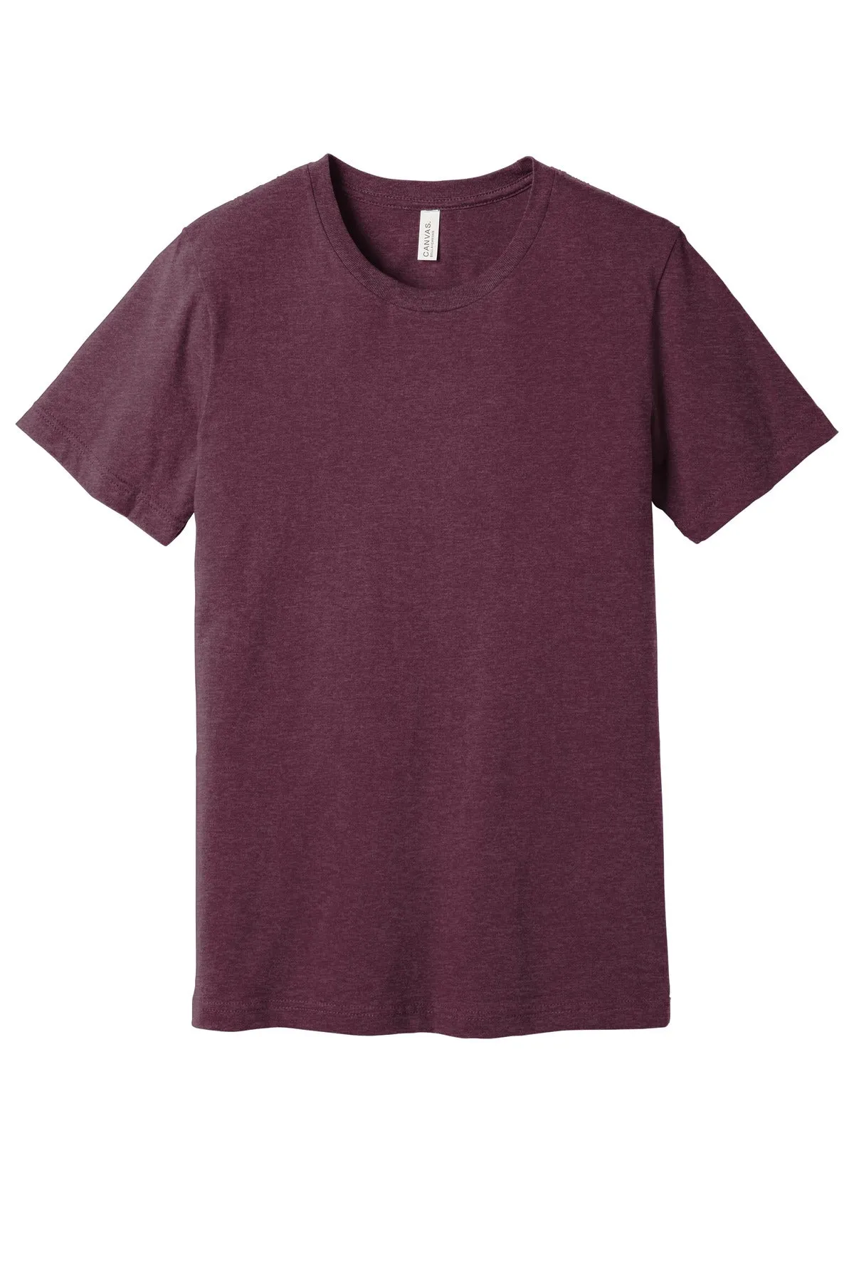 BELLA CANVAS  Unisex Heather CVC Short Sleeve Tee. BC3001CVC Heather Maroon
