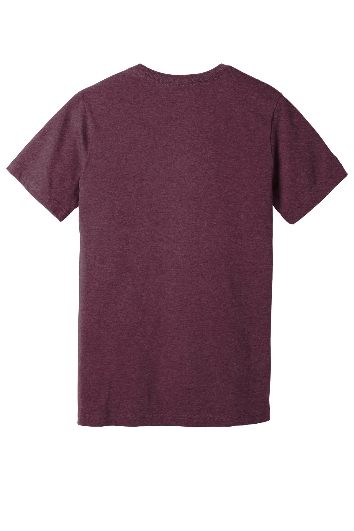 BELLA CANVAS  Unisex Heather CVC Short Sleeve Tee. BC3001CVC Heather Maroon