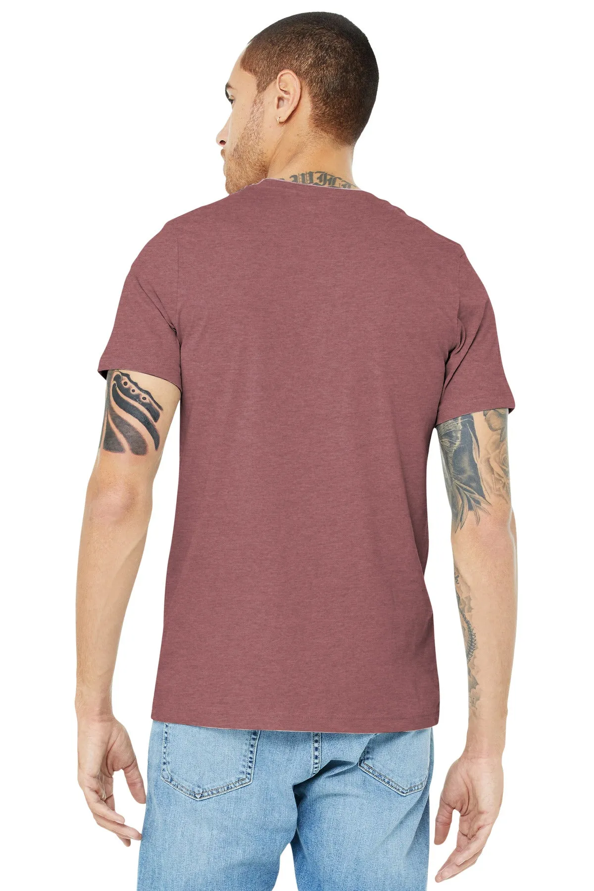 BELLA CANVAS  Unisex Heather CVC Short Sleeve Tee. BC3001CVC Heather Mauve