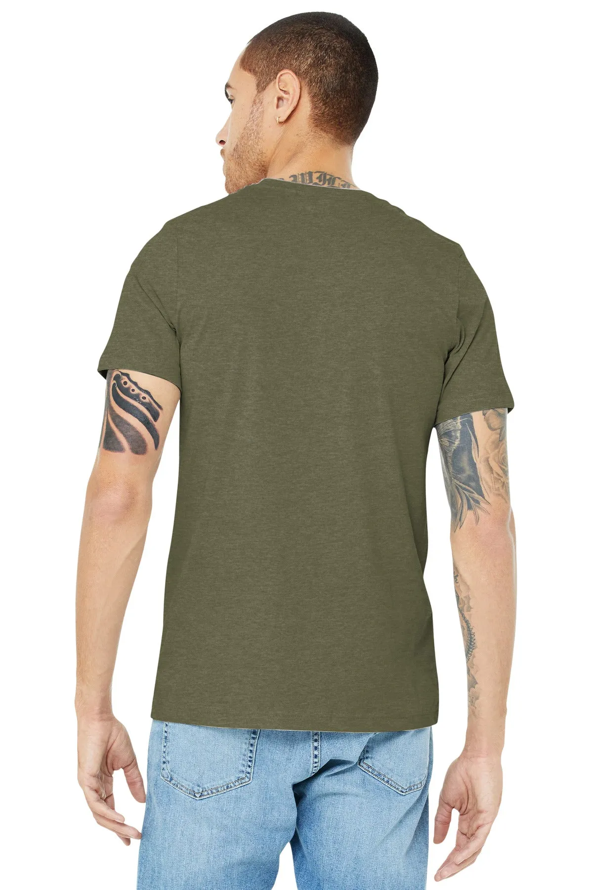 BELLA CANVAS  Unisex Heather CVC Short Sleeve Tee. BC3001CVC Heather Olive