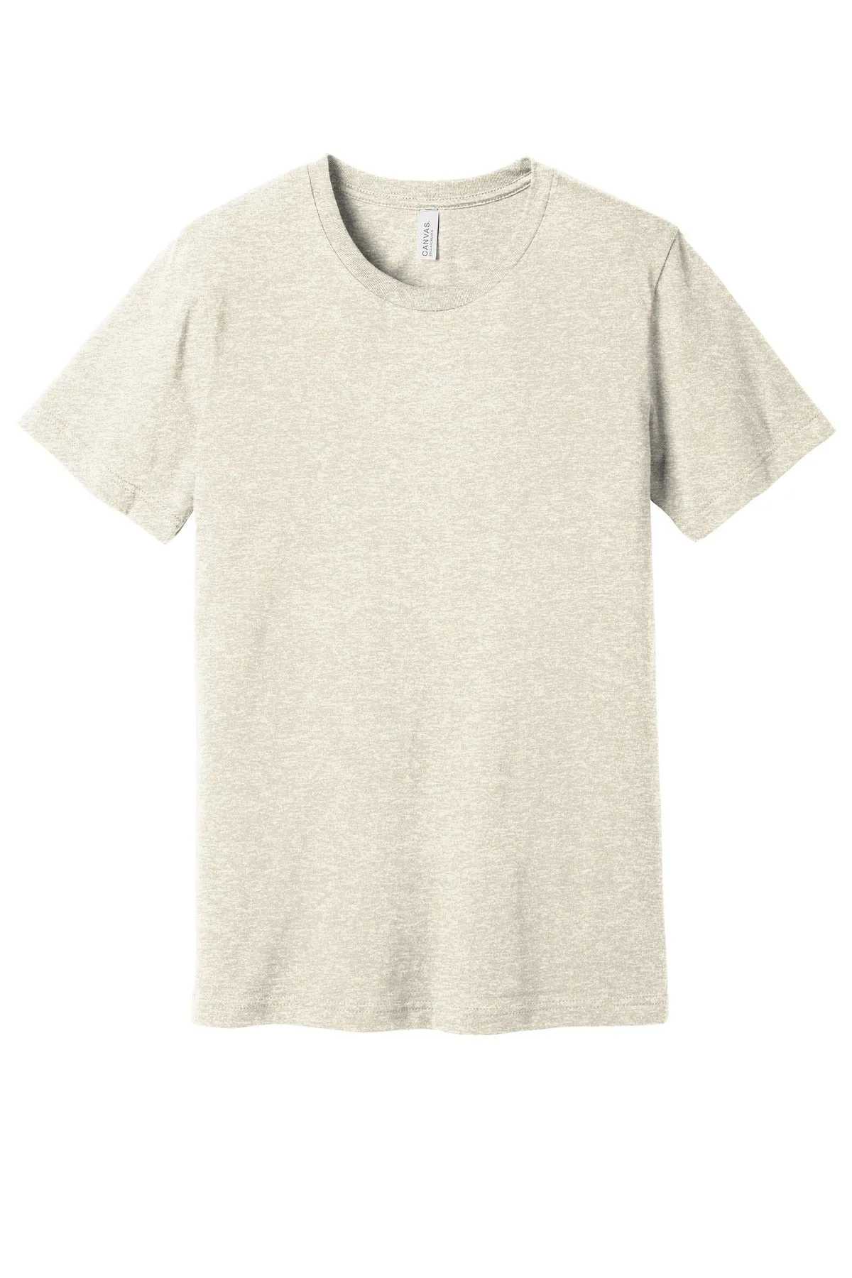 BELLA CANVAS  Unisex Heather CVC Short Sleeve Tee. BC3001CVC Heather Prism Natural