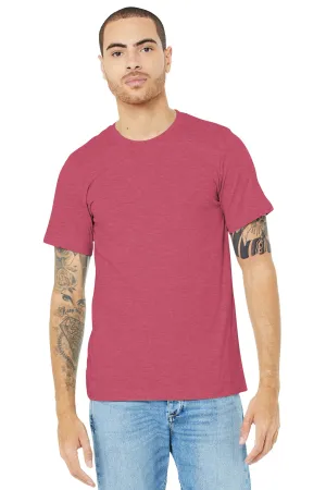 BELLA CANVAS  Unisex Heather CVC Short Sleeve Tee. BC3001CVC Heather Raspberry