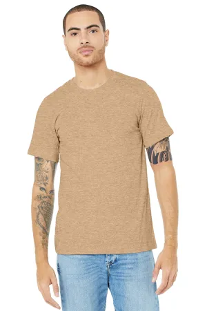 BELLA CANVAS  Unisex Heather CVC Short Sleeve Tee. BC3001CVC Heather Sand Dune