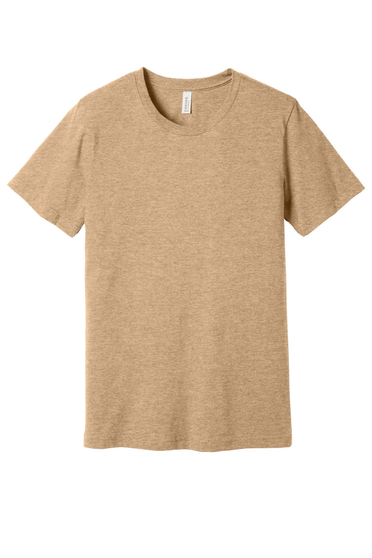 BELLA CANVAS  Unisex Heather CVC Short Sleeve Tee. BC3001CVC Heather Sand Dune