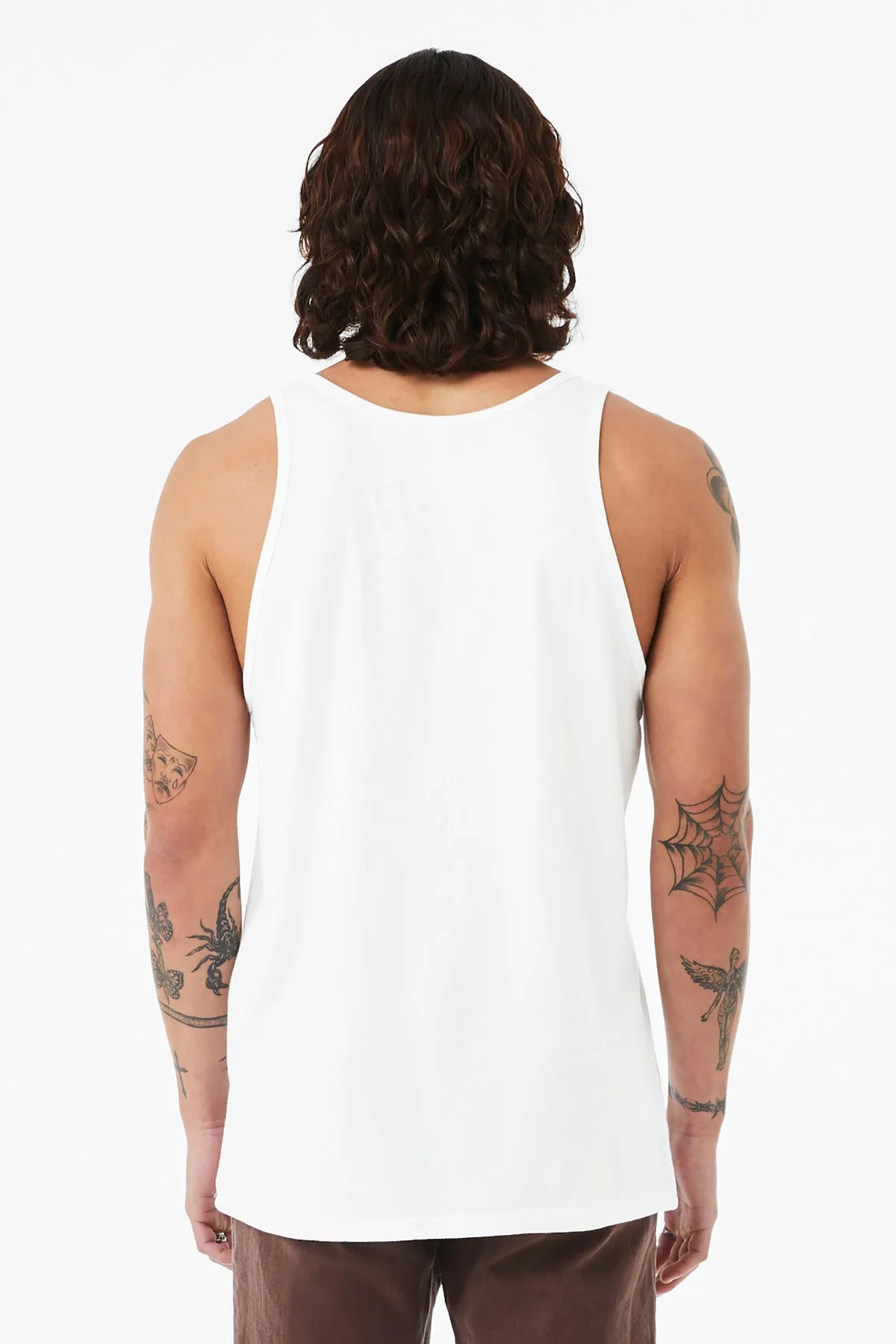 BELLA CANVAS Unisex Heather CVC Tank BC3480CVC Solid White Blend