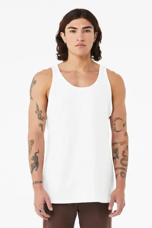 BELLA CANVAS Unisex Heather CVC Tank BC3480CVC Solid White Blend