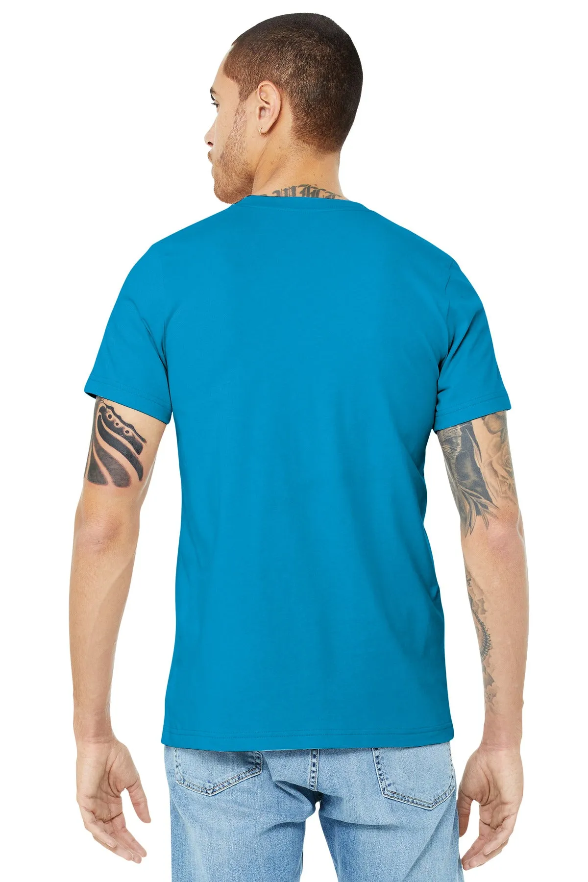 BELLA CANVAS  Unisex Jersey Short Sleeve Tee. BC3001 Aqua