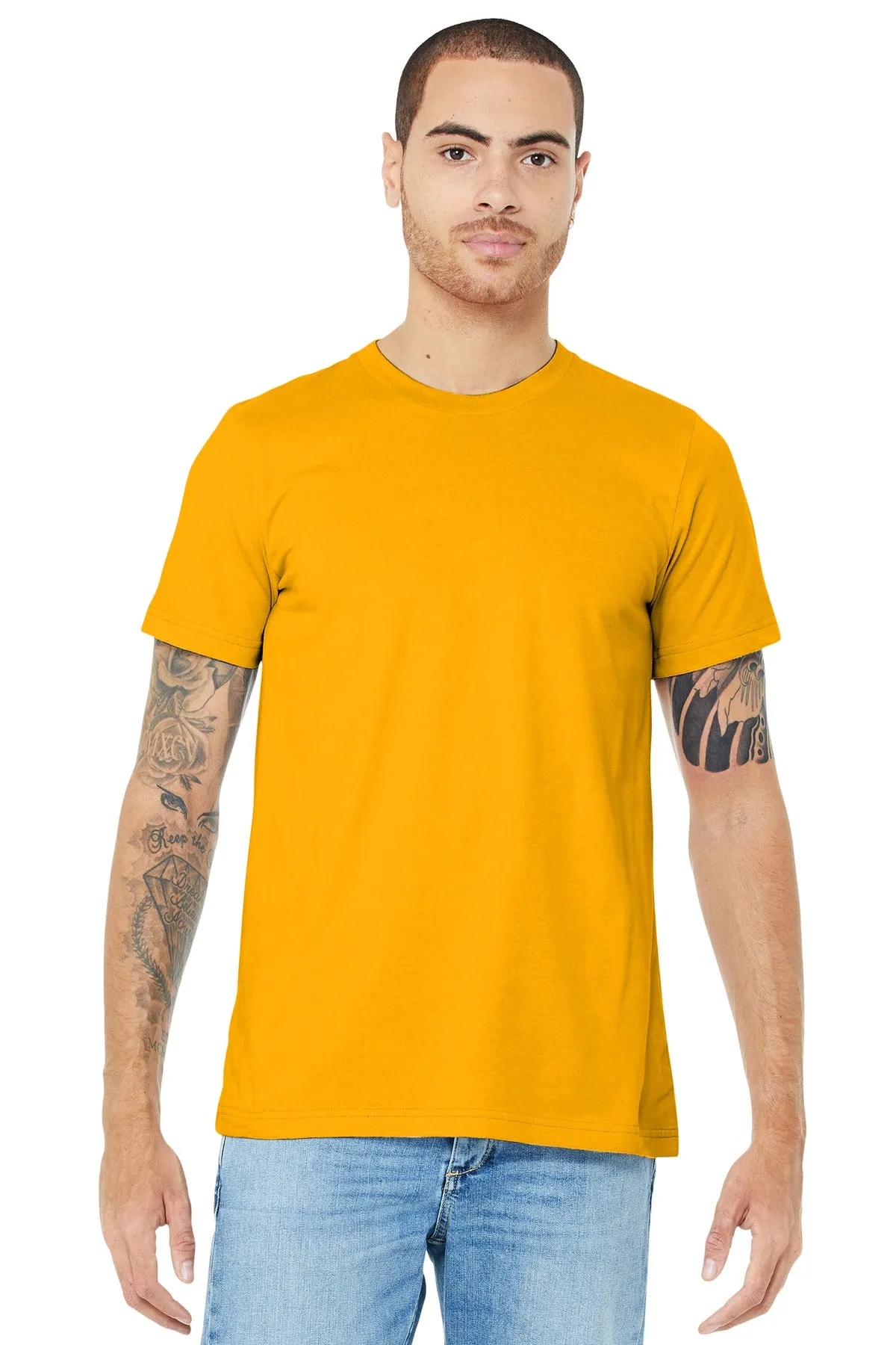 BELLA CANVAS  Unisex Jersey Short Sleeve Tee. BC3001 Gold