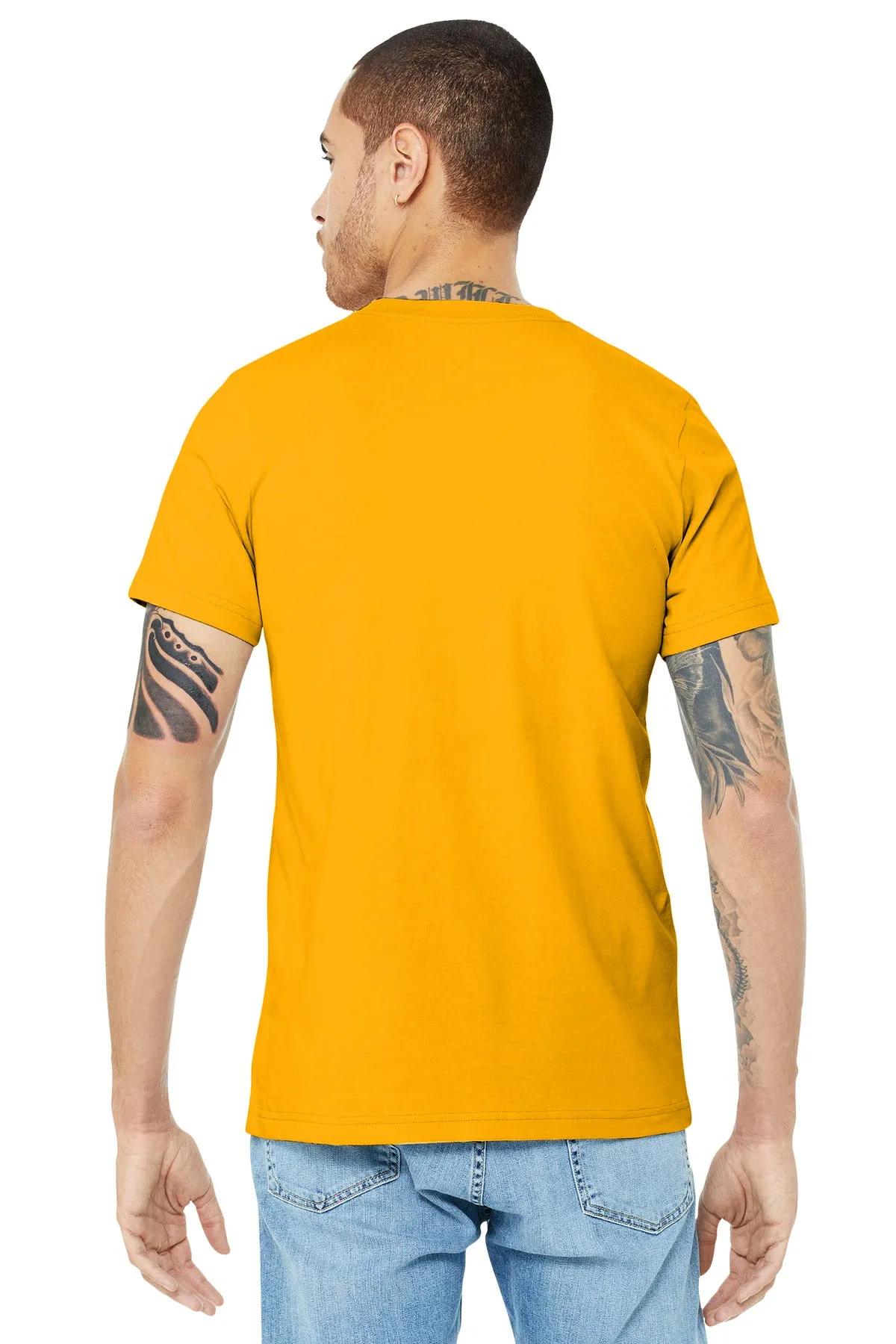 BELLA CANVAS  Unisex Jersey Short Sleeve Tee. BC3001 Gold