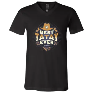 Best Tatay Ever Unisex Jersey V-Neck T-Shirt