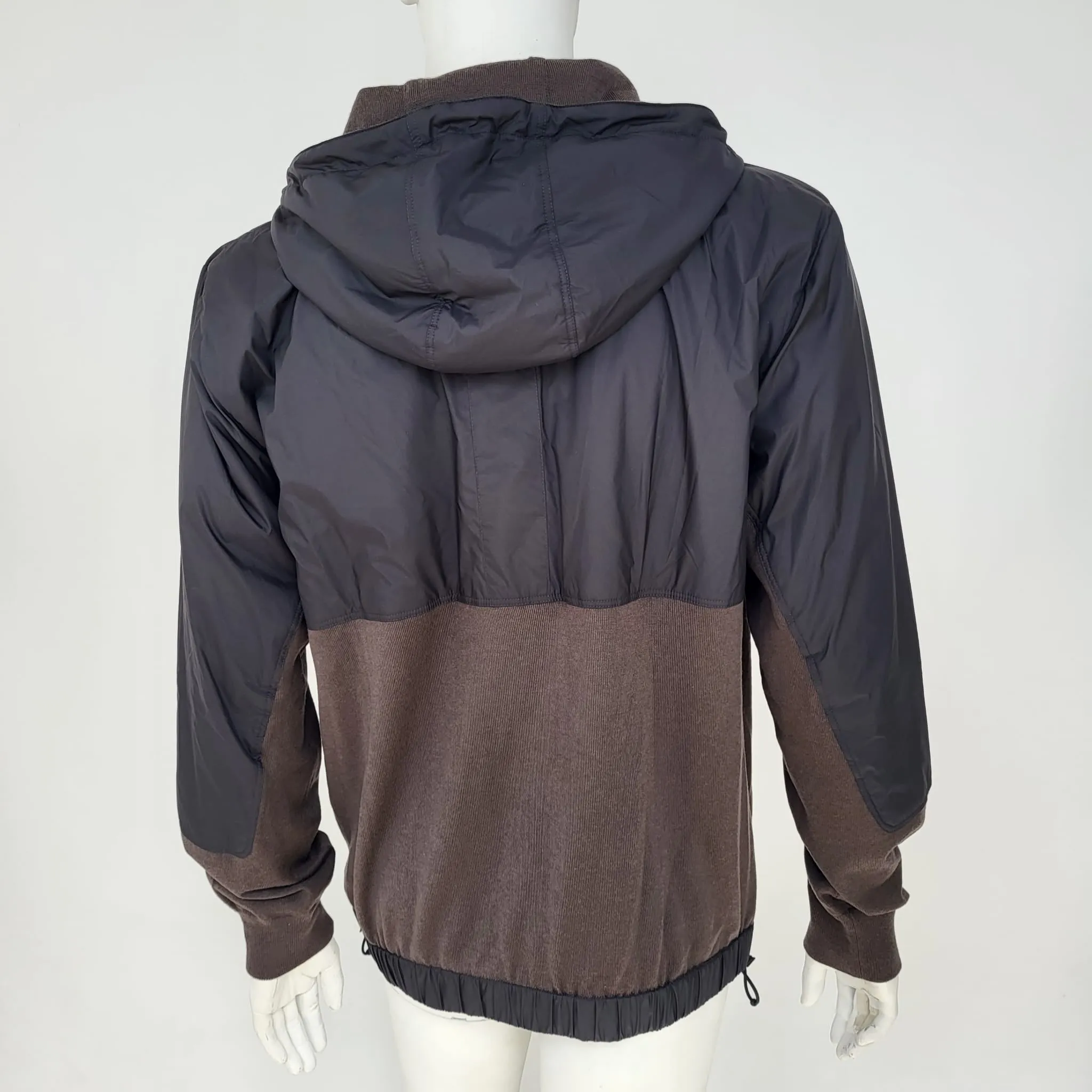 Black & Brown Hooded Jacket