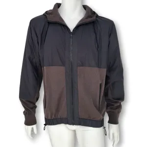 Black & Brown Hooded Jacket