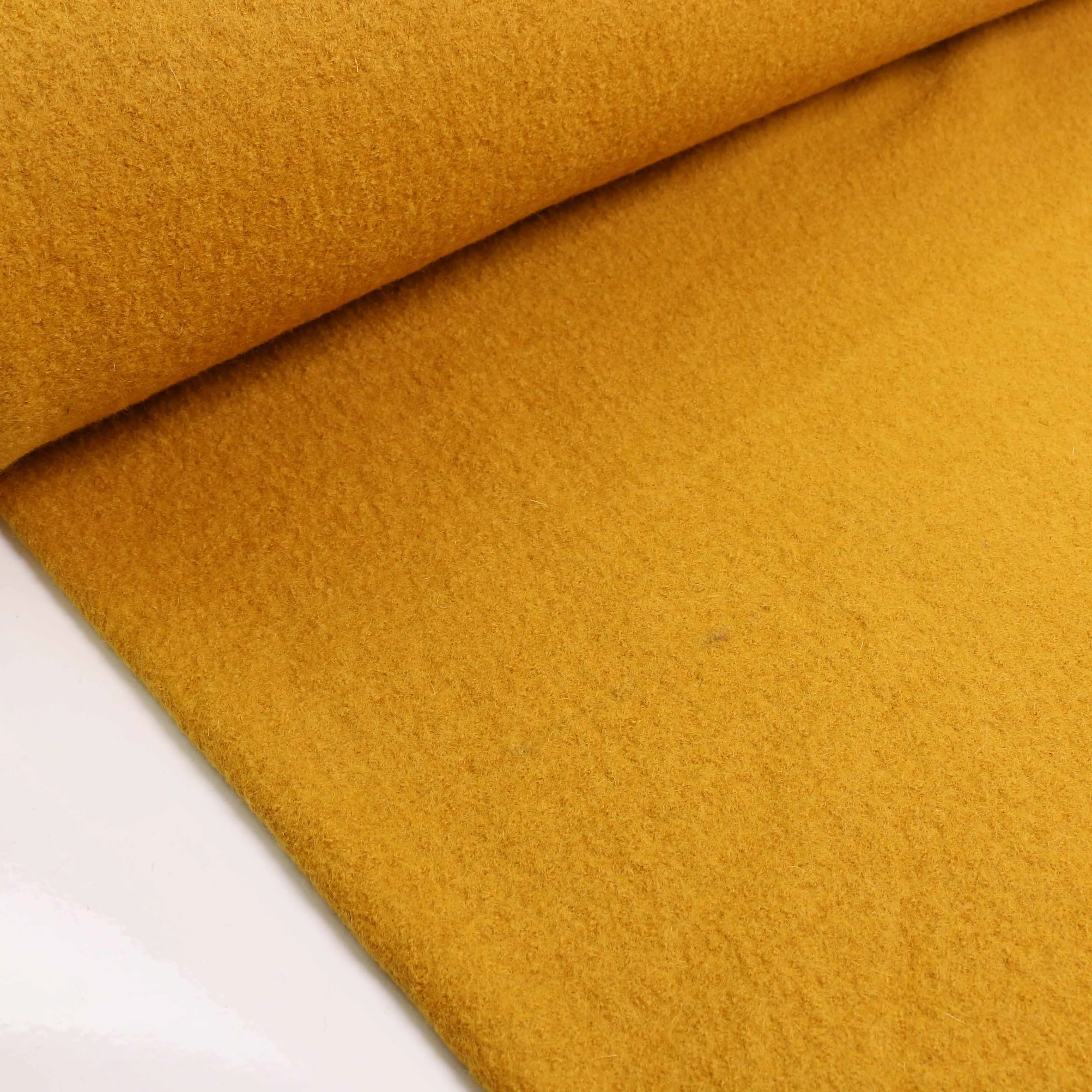 Boiled Wool Fabric - Mustard, charcoal, black, navy, teal