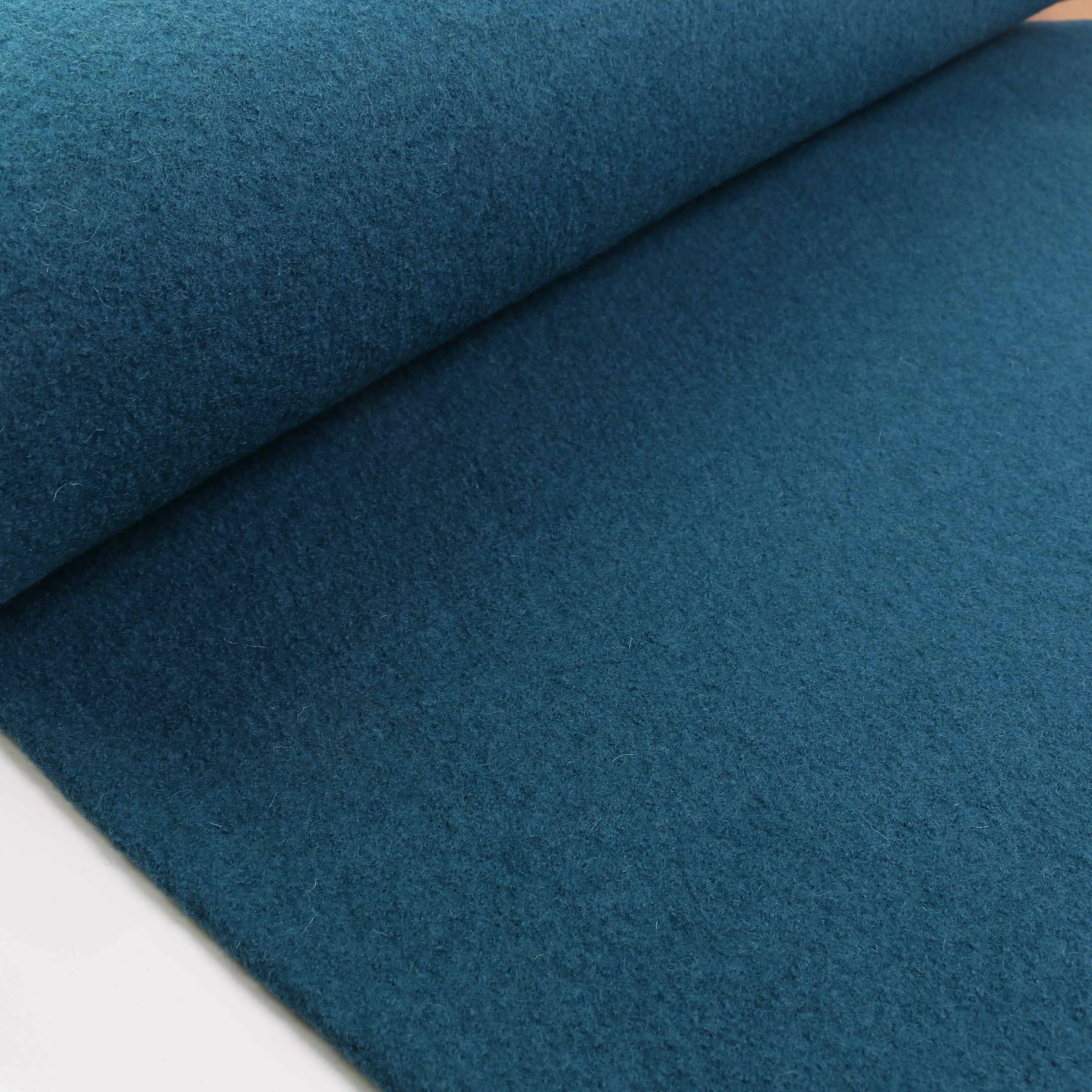 Boiled Wool Fabric - Mustard, charcoal, black, navy, teal