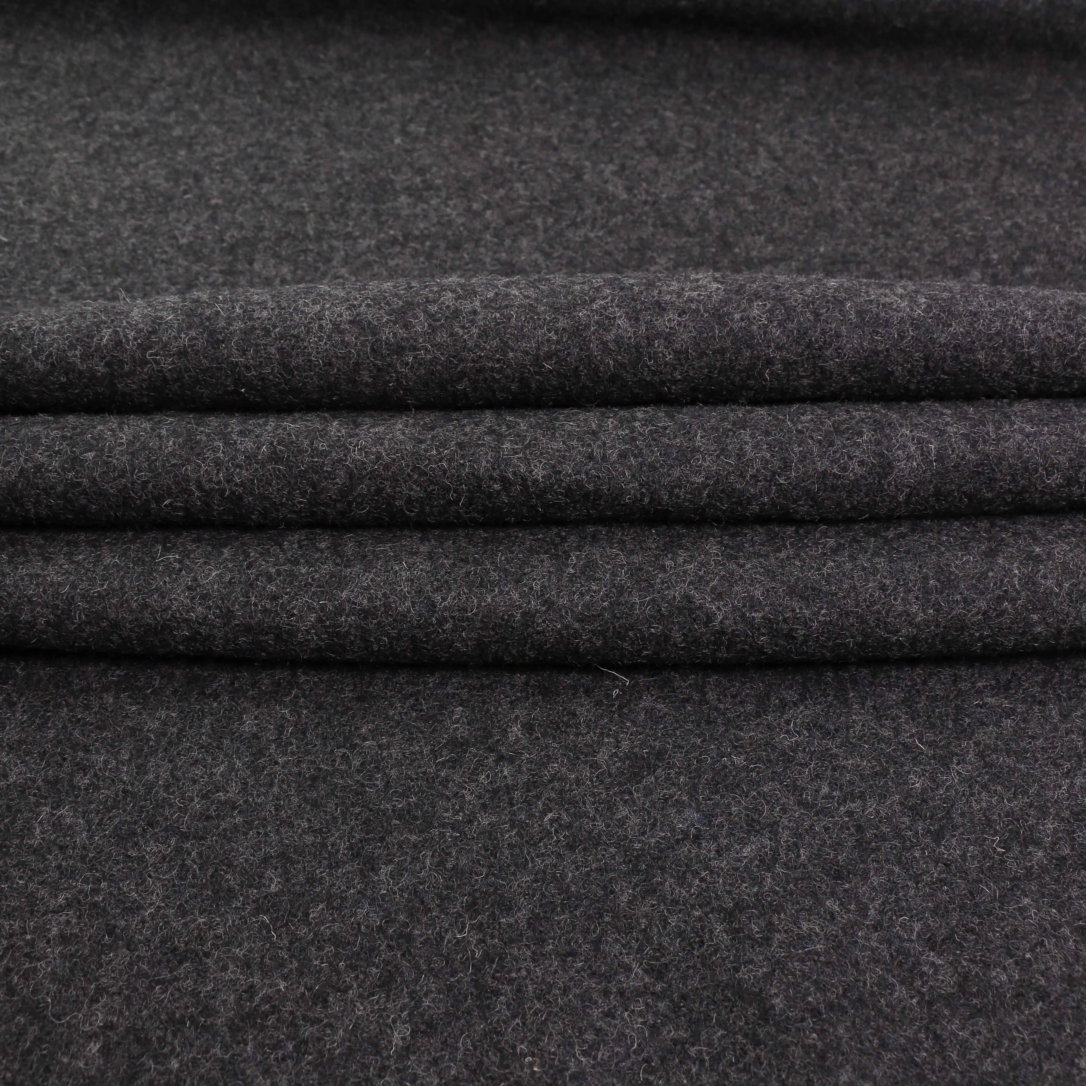 Boiled Wool Fabric - Mustard, charcoal, black, navy, teal