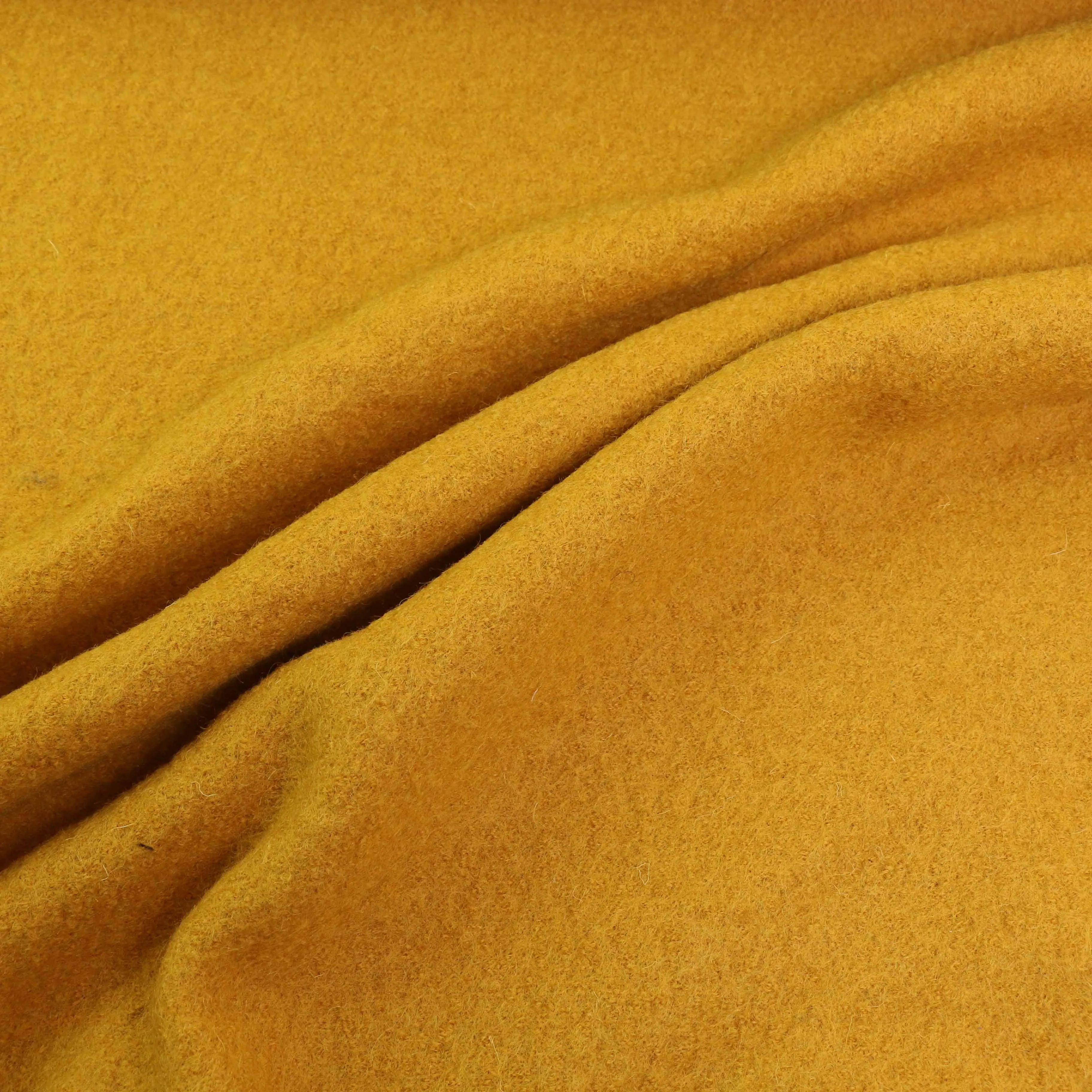 Boiled Wool Fabric - Mustard, charcoal, black, navy, teal