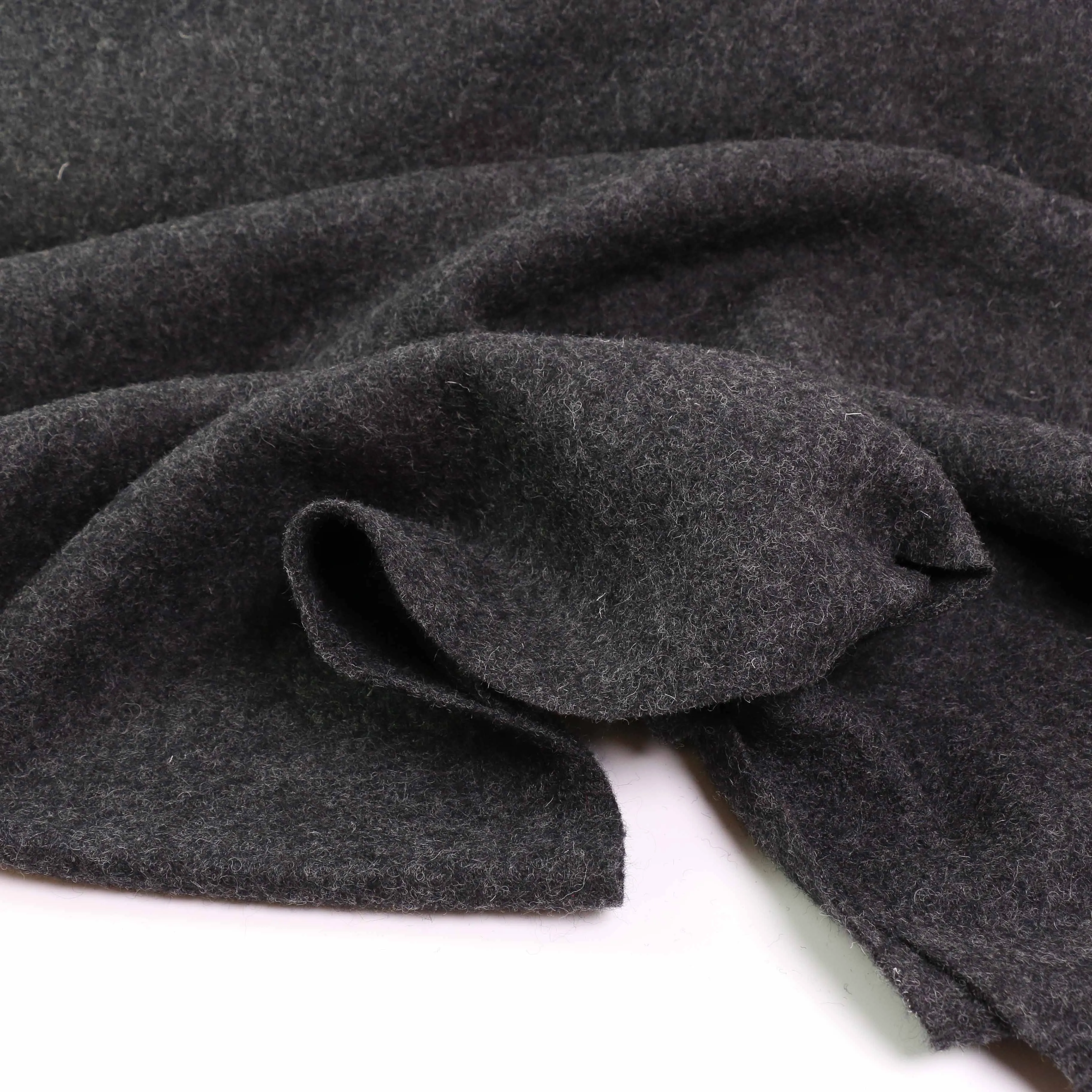 Boiled Wool Fabric - Mustard, charcoal, black, navy, teal