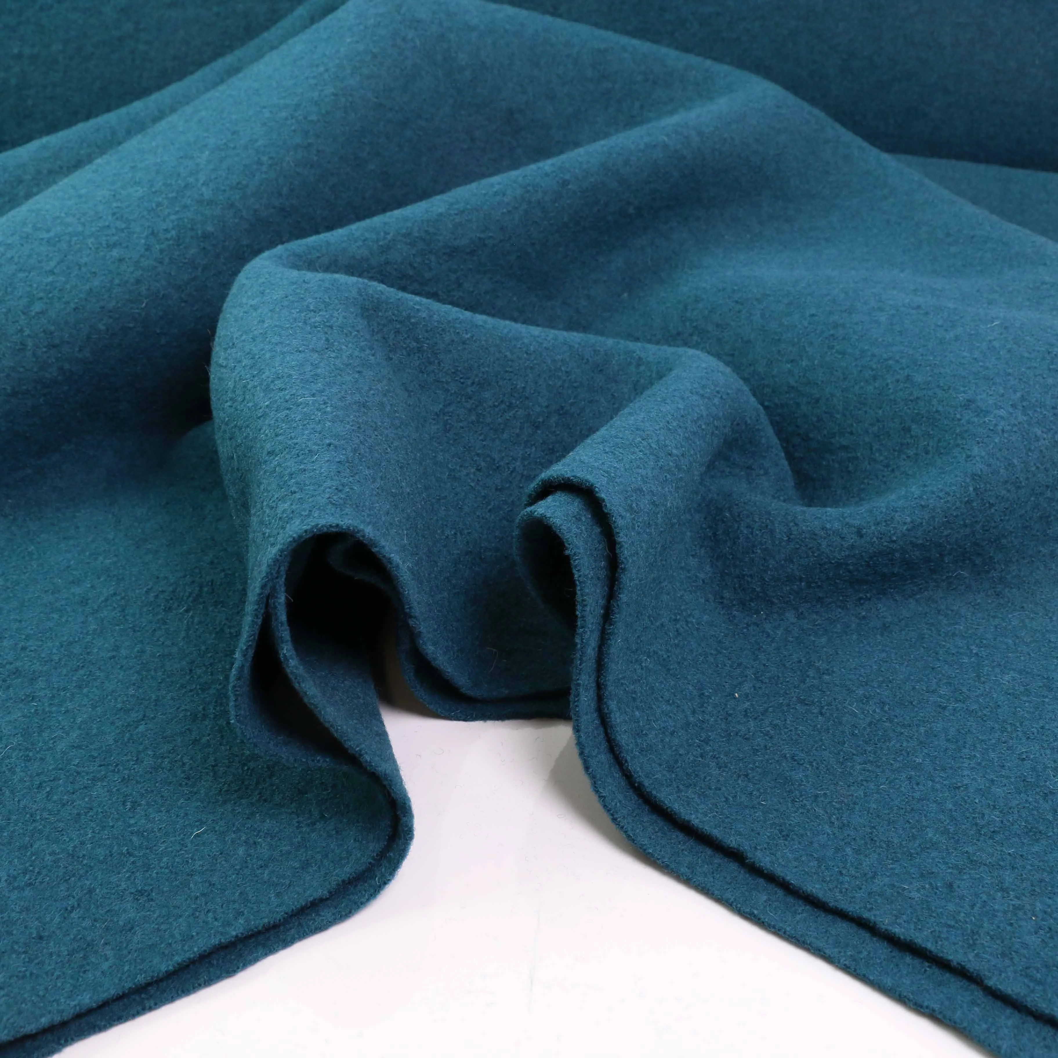 Boiled Wool Fabric - Mustard, charcoal, black, navy, teal
