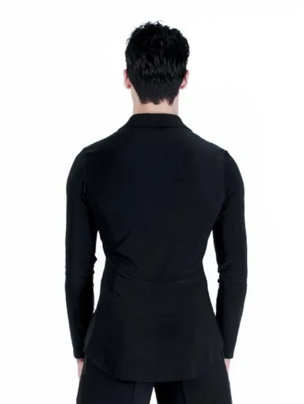 Brayden Latin Shirt - Black Mesh
