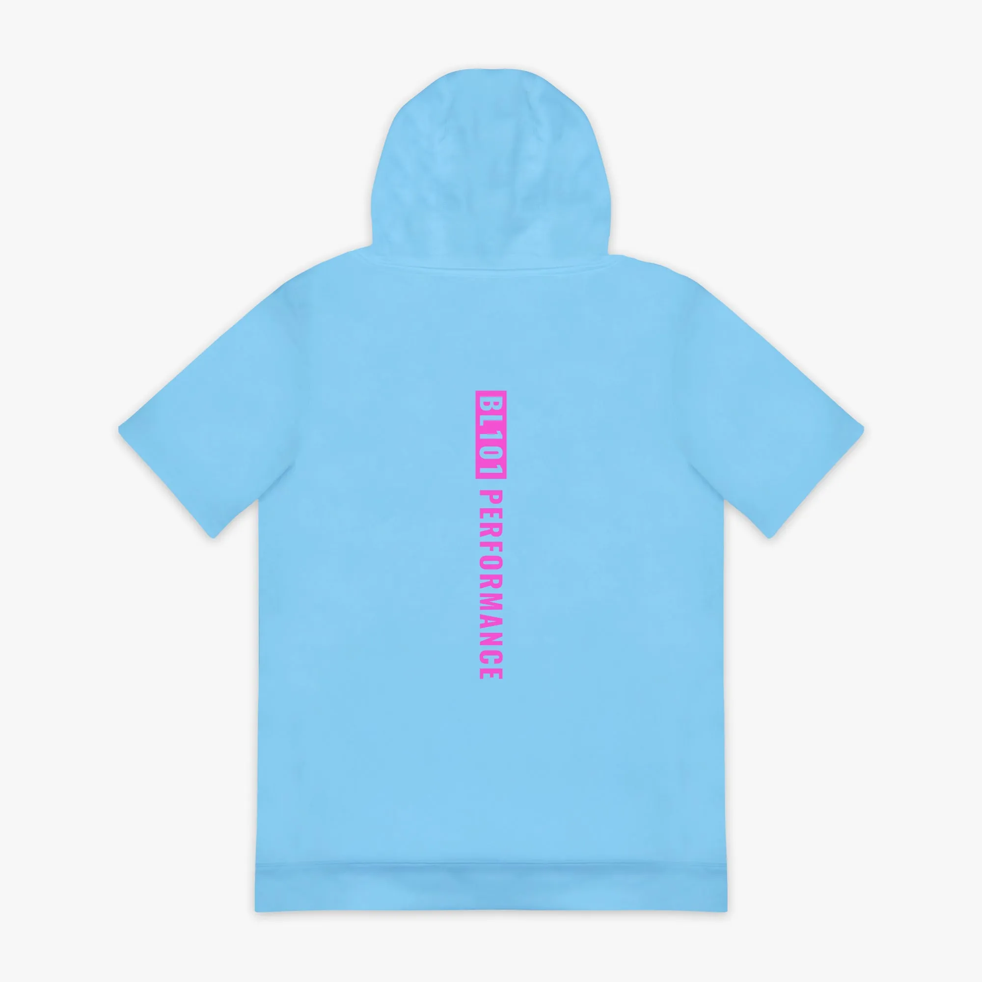 BSBL-SZN Youth Short Sleeve Hoodie V3 - Cotton Candy Blue