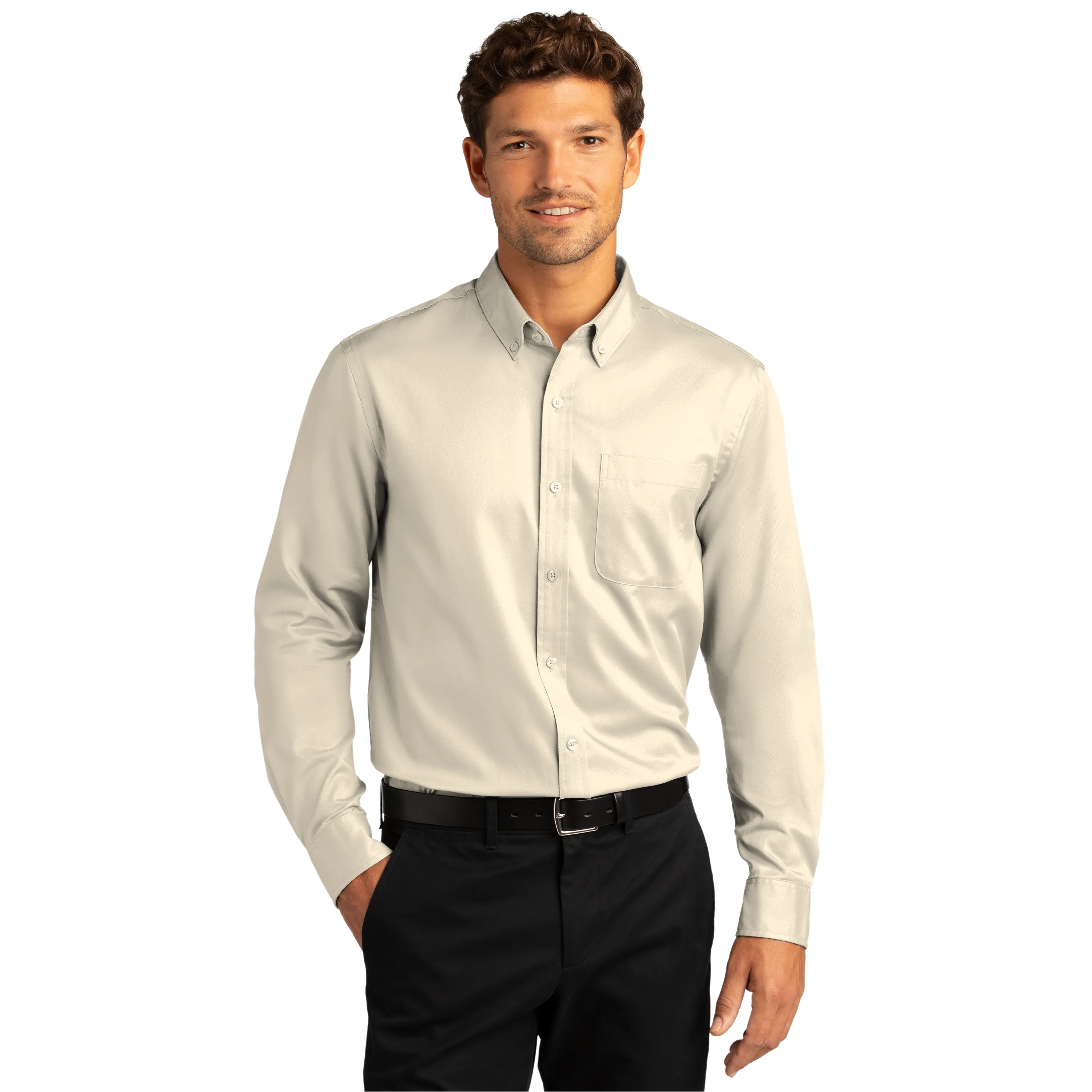 C2119M Mens Long Sleeve SuperPro React Twill Shirt