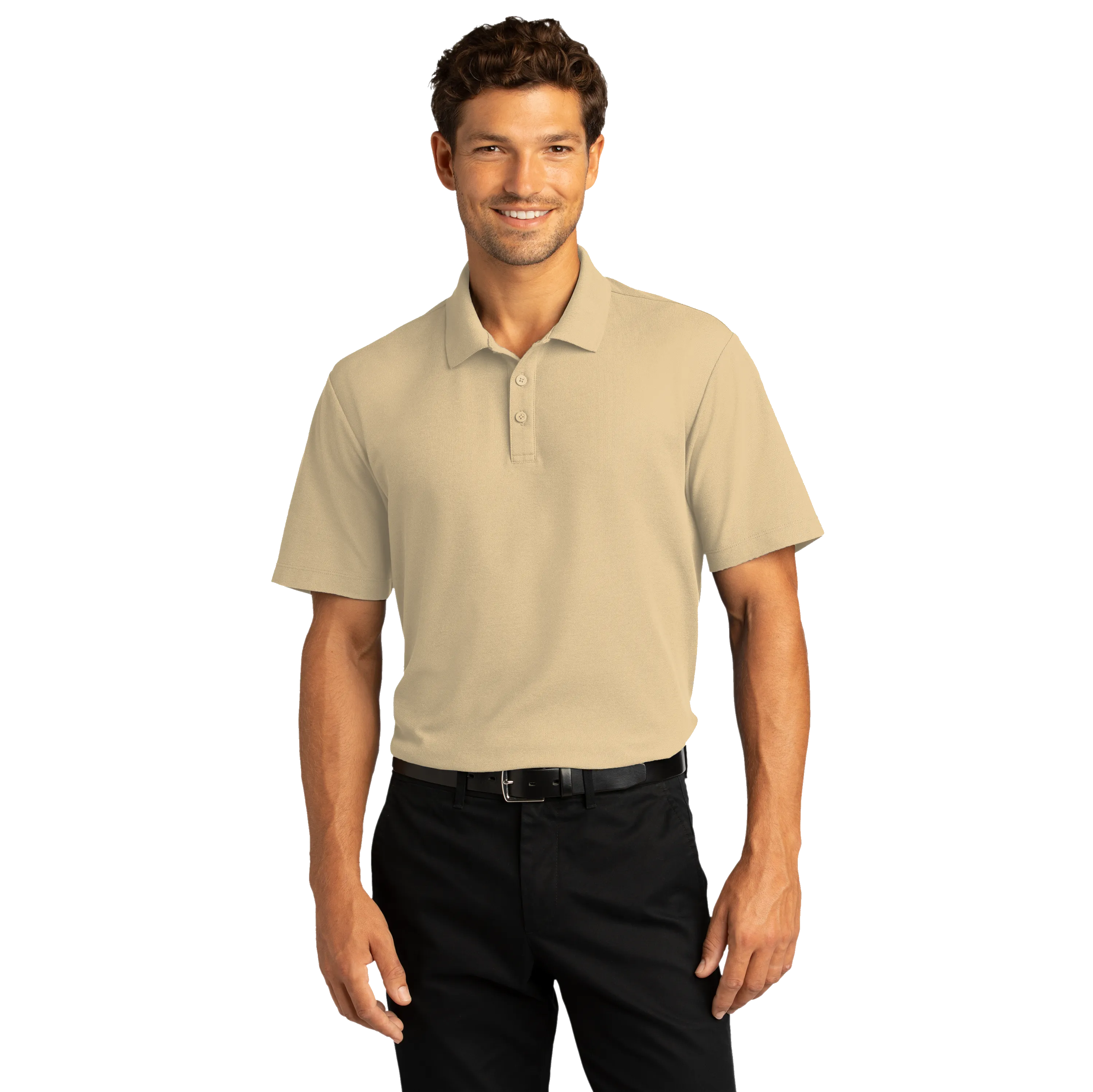 C2121M Mens Short Sleeve SuperPro React Polo