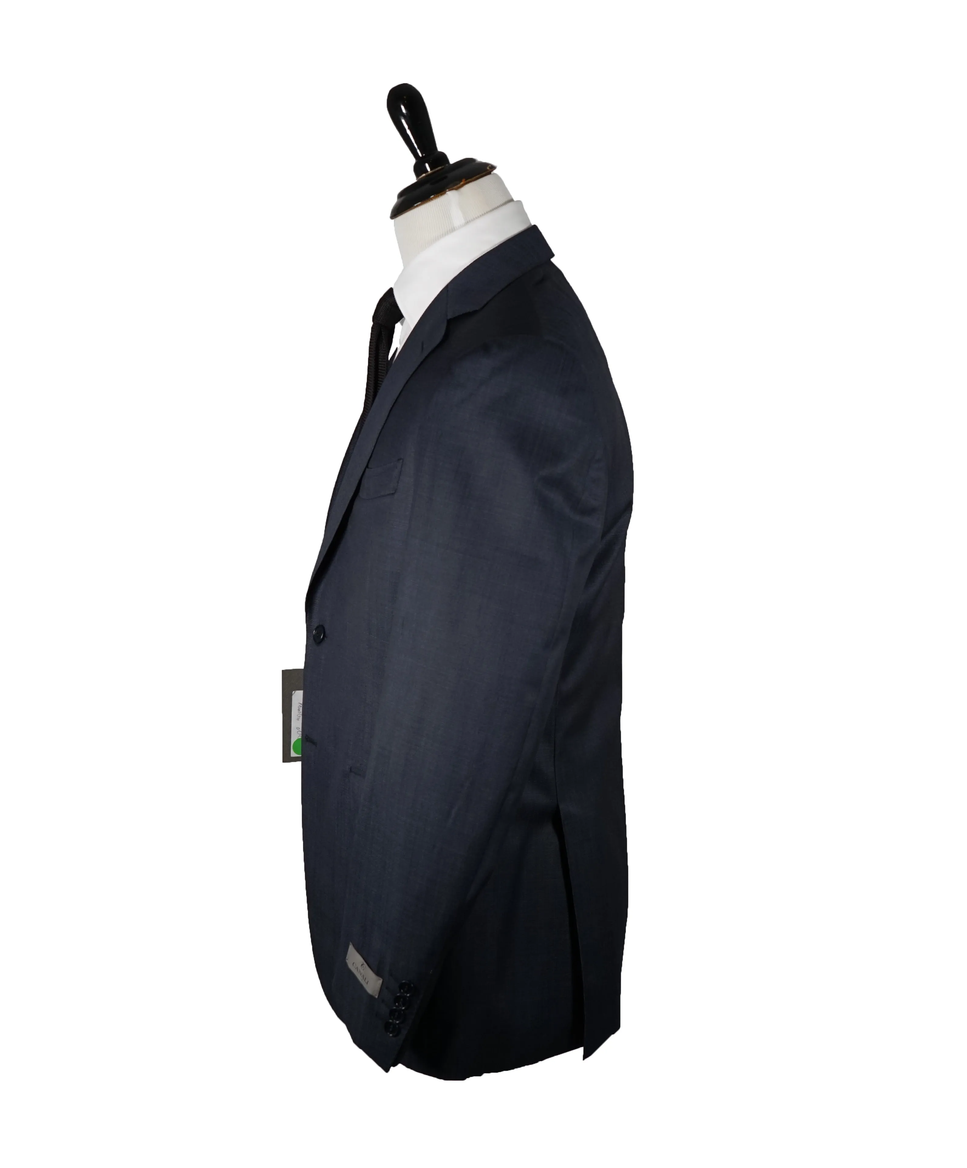 CANALI - "Travel/Water Resistant" Birdseye Blue Suit - 40R